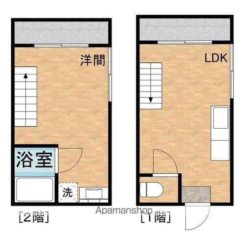 フェリーチェ天満町(1LDK/2階)の間取り写真