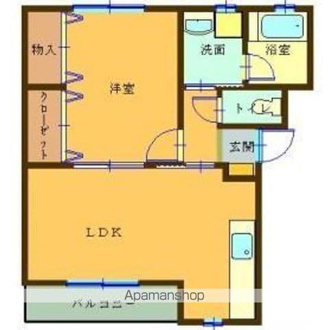 リバーサイドテラス(1LDK/3階)の間取り写真