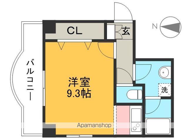 土讃線 高知駅 徒歩11分 4階建 築23年(ワンルーム/3階)の間取り写真