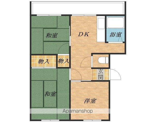 サンシティー西大路(2LDK/1階)の間取り写真