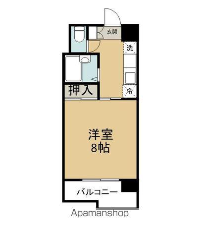 サンライフ有楽(1K/7階)の間取り写真