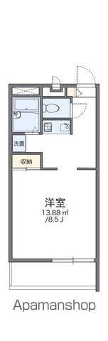 レオパレスGREENCOURT(1K/1階)の間取り写真