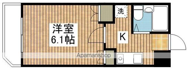 KRビル(1K/3階)の間取り写真