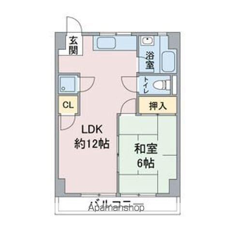 水野マンション(1LDK/5階)の間取り写真