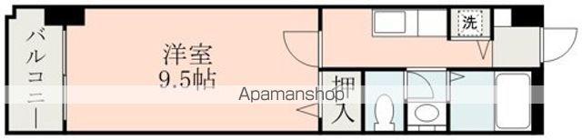 NICEマンション九品寺(1K/2階)の間取り写真
