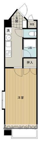 古川ハイム二番館(1DK/3階)の間取り写真