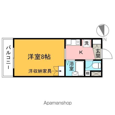 第2新井マンション(1K/3階)の間取り写真
