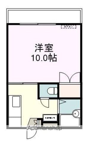 マルセイビル(1K/2階)の間取り写真