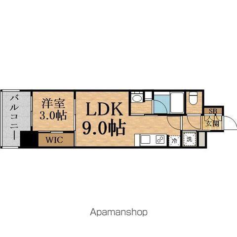 LIVIO MAISON SHIN-OSAKA(1LDK/14階)の間取り写真