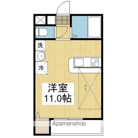 アルト萱町 西棟(ワンルーム/3階)の間取り写真