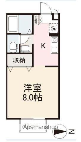 シャトルYUKI(1K/2階)の間取り写真
