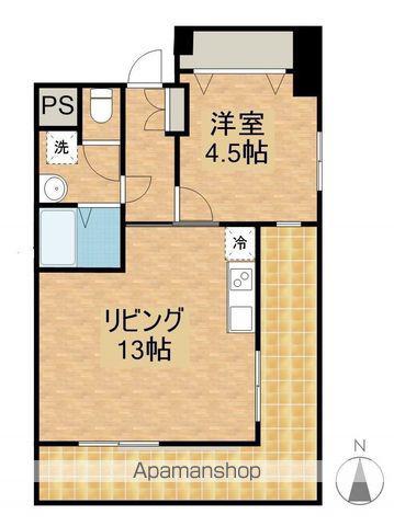 JFEELⅢ(1LDK/7階)の間取り写真