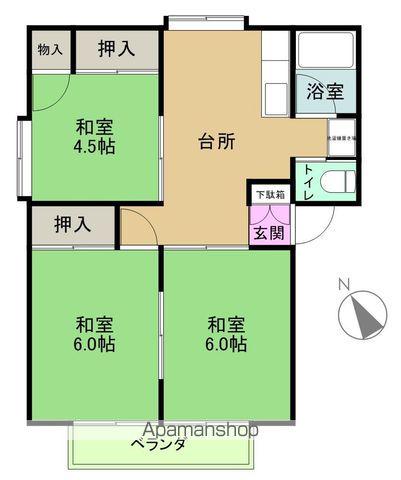 すみれコーポ(3DK/2階)の間取り写真