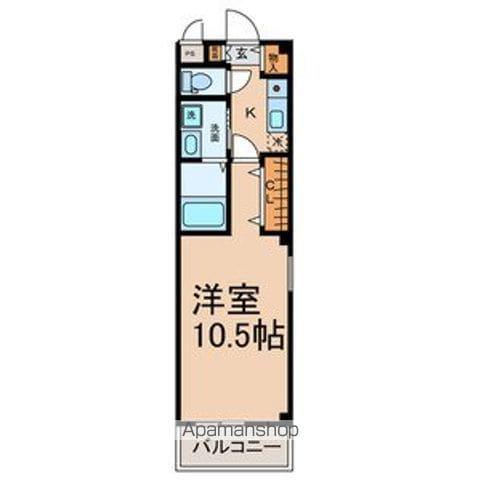 つつみ館(1K/3階)の間取り写真