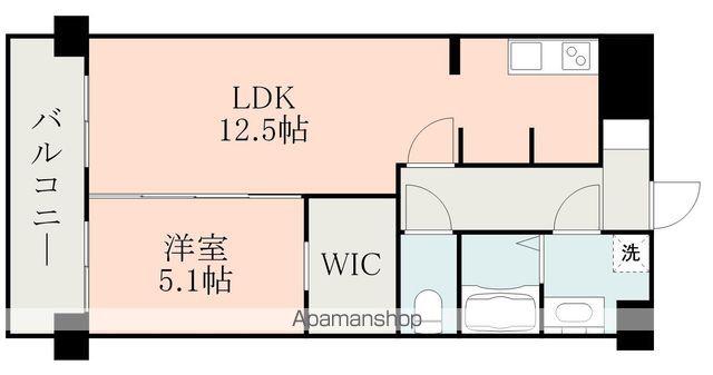 LOU PREMIE(1LDK/9階)の間取り写真
