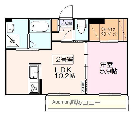 ブルックスターⅣ(1LDK/2階)の間取り写真