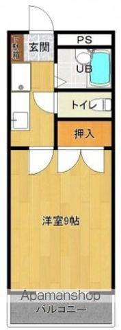 ドムス都城Ⅱ (1K/2階)の間取り写真