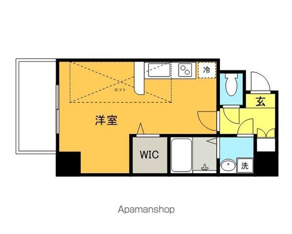 GIFT(1K/5階)の間取り写真