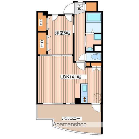 ラフィネ(1LDK/3階)の間取り写真