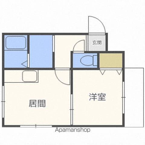 OHEYADO S4 1ST (1DK/4階)の間取り写真