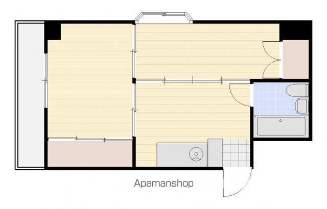 福田ビル(2DK/2階)の間取り写真