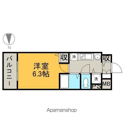 プレサンスSAKAE白川公園(1K/5階)の間取り写真