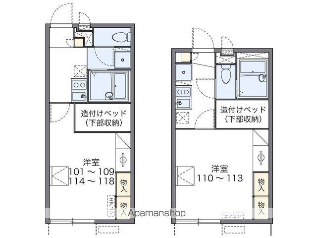 レオパレス星田Ⅱ(1K/1階)の間取り写真