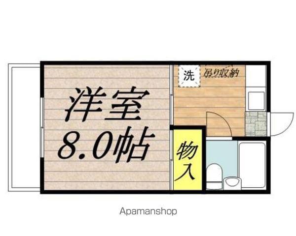 クリスタルマンション(1K/4階)の間取り写真