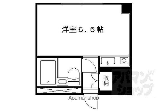 セ・モア京都(ワンルーム/4階)の間取り写真