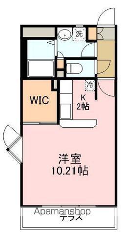 フォーティーワンテラス(1K/2階)の間取り写真