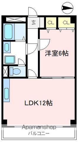 石川マンション(1LDK/2階)の間取り写真