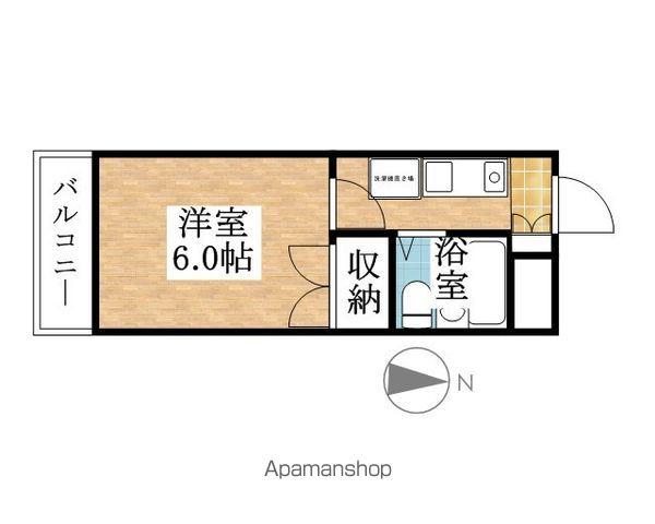 メゾンドツインクル(1K/3階)の間取り写真