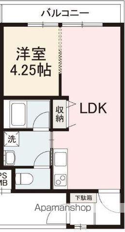 SENTIA ウエスト(1LDK/3階)の間取り写真