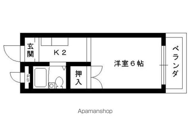メゾン藤(1K/3階)の間取り写真