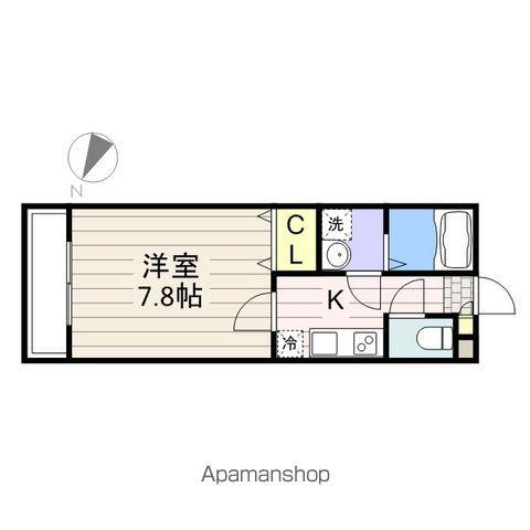 リブリ・OHNO(1K/1階)の間取り写真