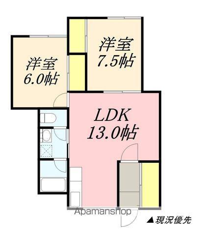 ハーバーシティハイムハヤタⅠ(2LDK/2階)の間取り写真