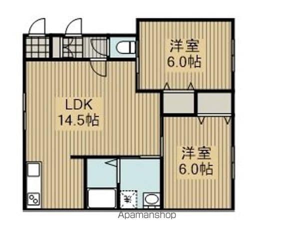 S・クラシック(2LDK/1階)の間取り写真