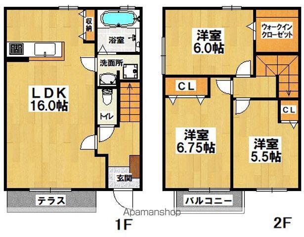 スカイ レジデンスA棟(3LDK)の間取り写真