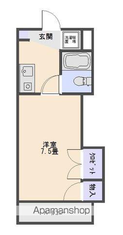 ヤングハイツ(1K/1階)の間取り写真