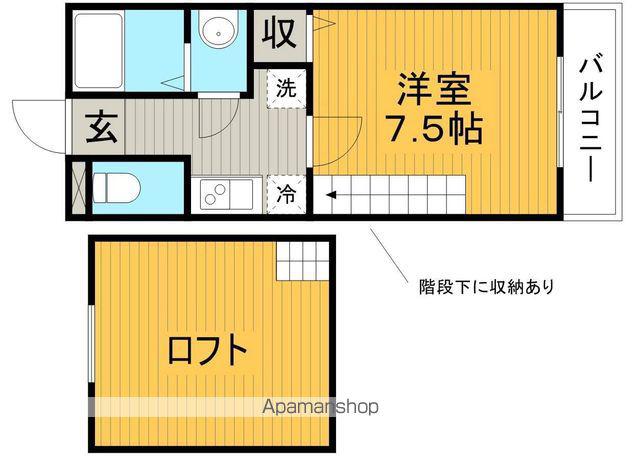 アルファステージ APM(1K/1階)の間取り写真