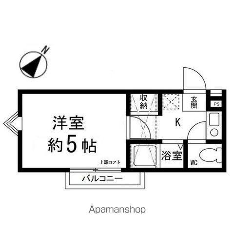 アップルハウス泉中央(1K/1階)の間取り写真