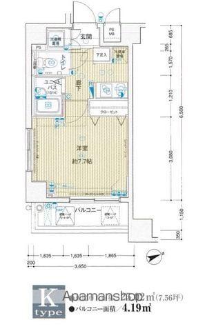 メインステージ高井戸(1K/5階)の間取り写真
