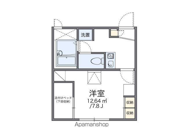 レオパレスHORTON(1K/1階)の間取り写真