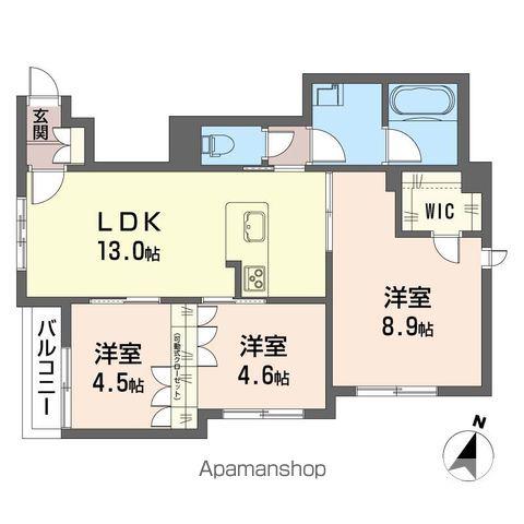 グランツ(3LDK/1階)の間取り写真