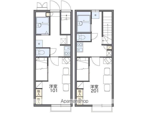 レオパレスPRESIDENT(1K/1階)の間取り写真