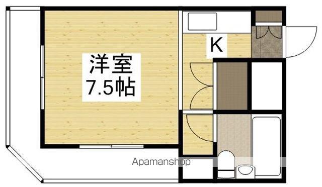 シャンティ東古松(ワンルーム/1階)の間取り写真
