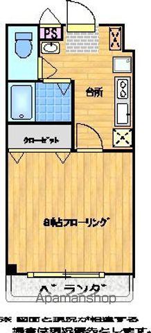 ライフステージ金池B(1K/1階)の間取り写真