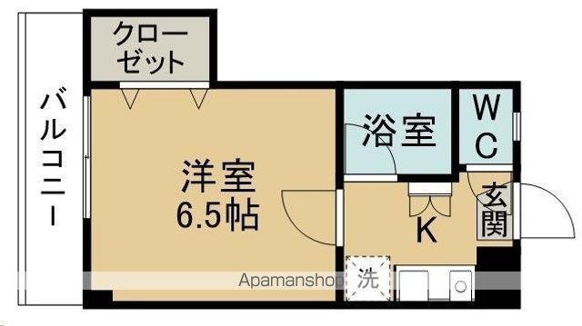 ソレイユ柏木二丁目(1K/2階)の間取り写真