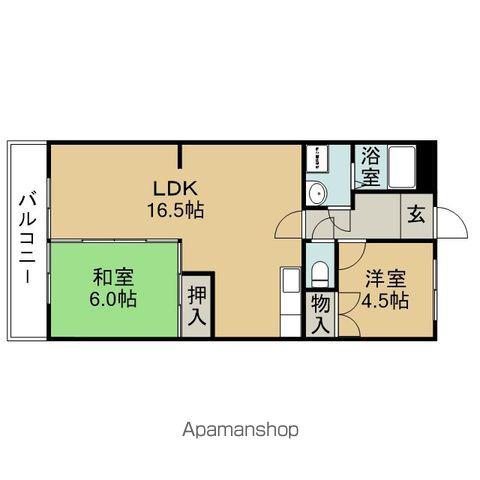 レジオン香流(3LDK/3階)の間取り写真