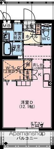 都城天神町YマンションII(ワンルーム/3階)の間取り写真